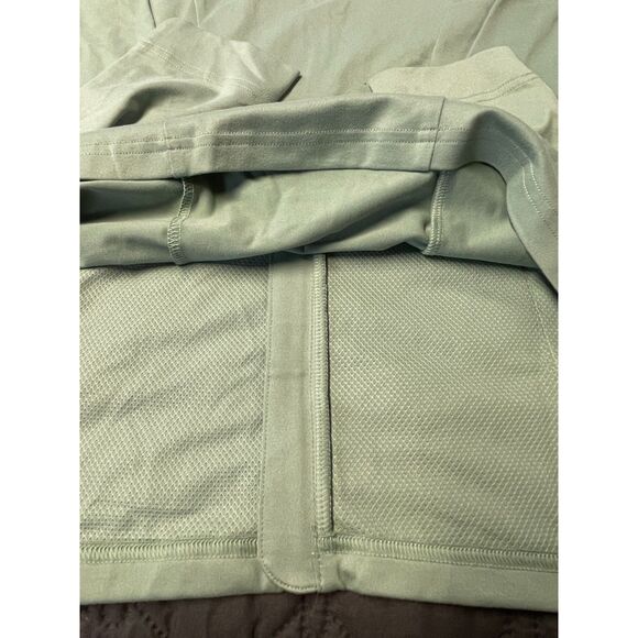 Gymshark Women’s Full Zip Long Sleeve – XL Sage Green Lightweight Training Top - Picture 5 of 10